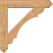 Ekena Millwork Olympic Arts and Crafts Smooth Bracket w/ Offset Brace, Western Red Cedar, 7 1/2"W x 40"D x 40"H BKT0806X40X40OLY03SWR - alternate 2
